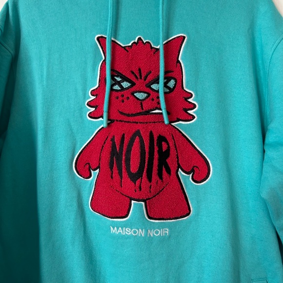Maison Noir Mascot Patch Hoodie Medium - Picture 3 of 4